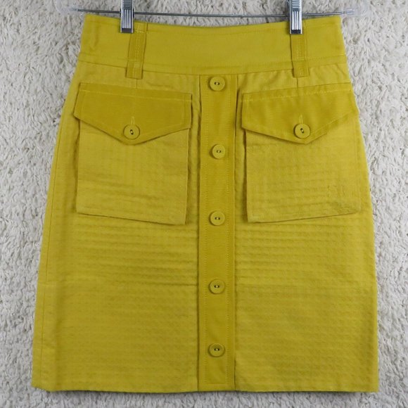 Marc Jacob* Women's Side Zipper Closure 1" Belt Loop 4 Pocket Full Skirt~ Size 0 - Picture 2 of 9